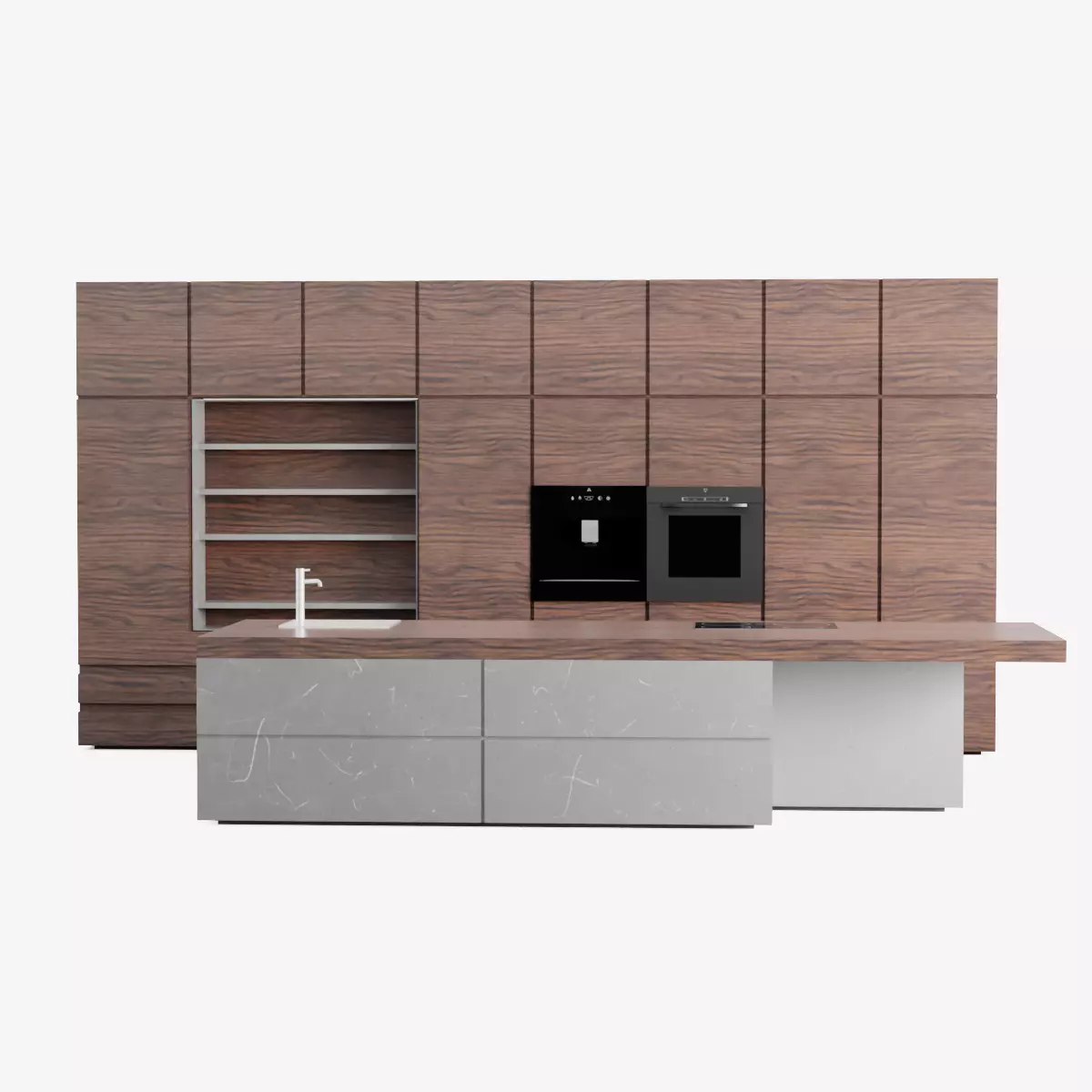 Kitchen Modern Set Free 3D model