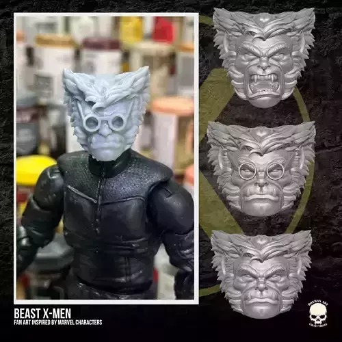 Beast X Men 3D printable File For Action Figures