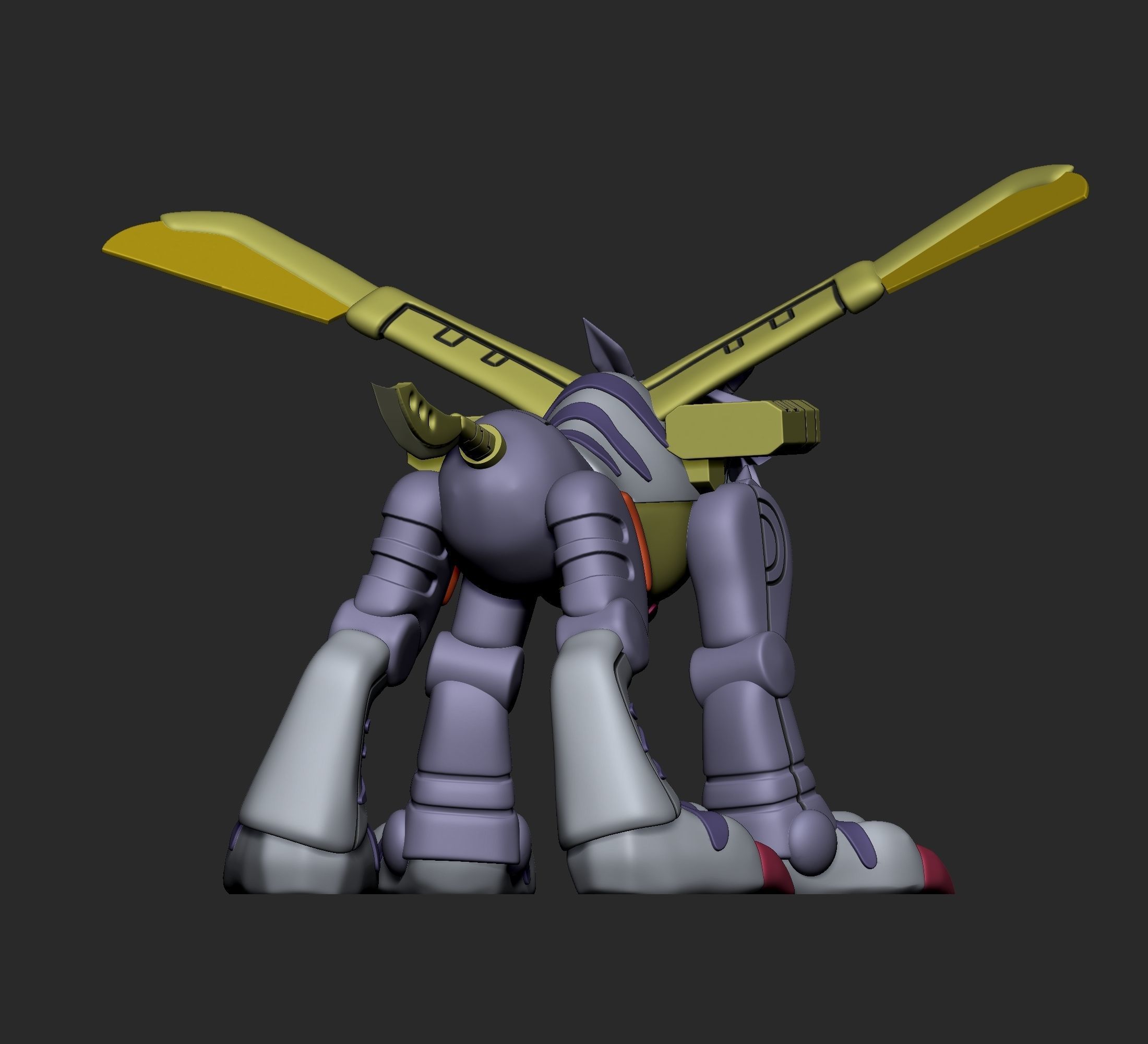Digimon - Gabumon Evolution Line 3D print model_16