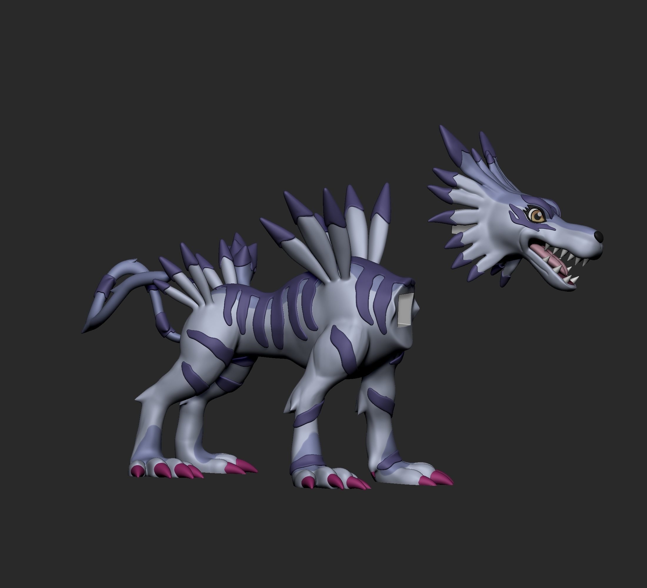 Digimon - Gabumon Evolution Line 3D print model_12