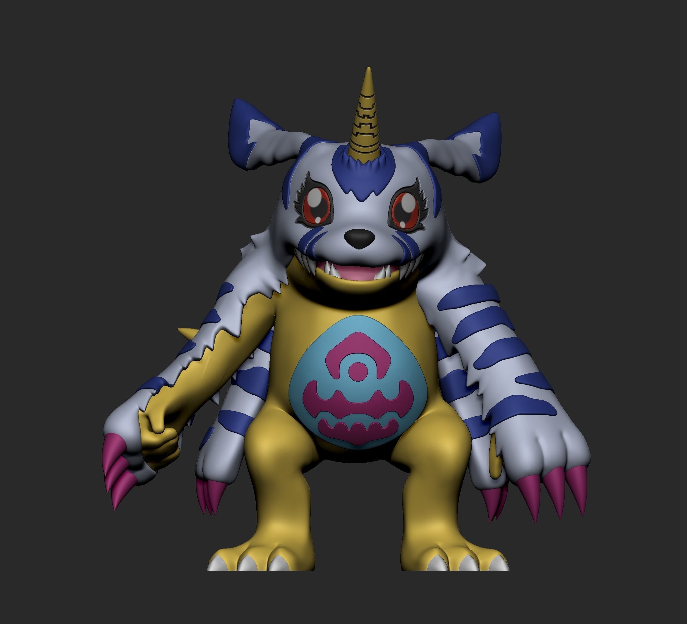Digimon - Gabumon Evolution Line 3D print model_5