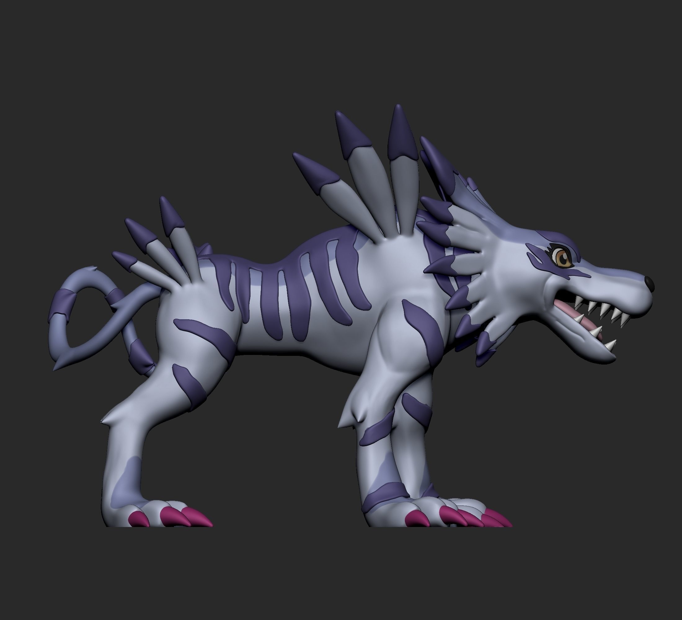 Digimon - Gabumon Evolution Line 3D print model_11