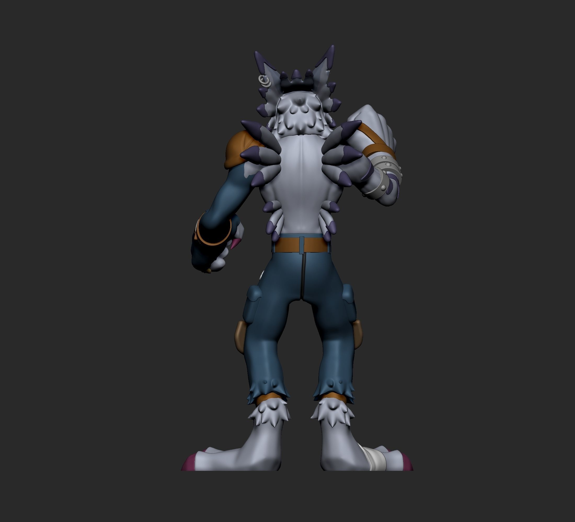 Digimon - Gabumon Evolution Line 3D print model_32