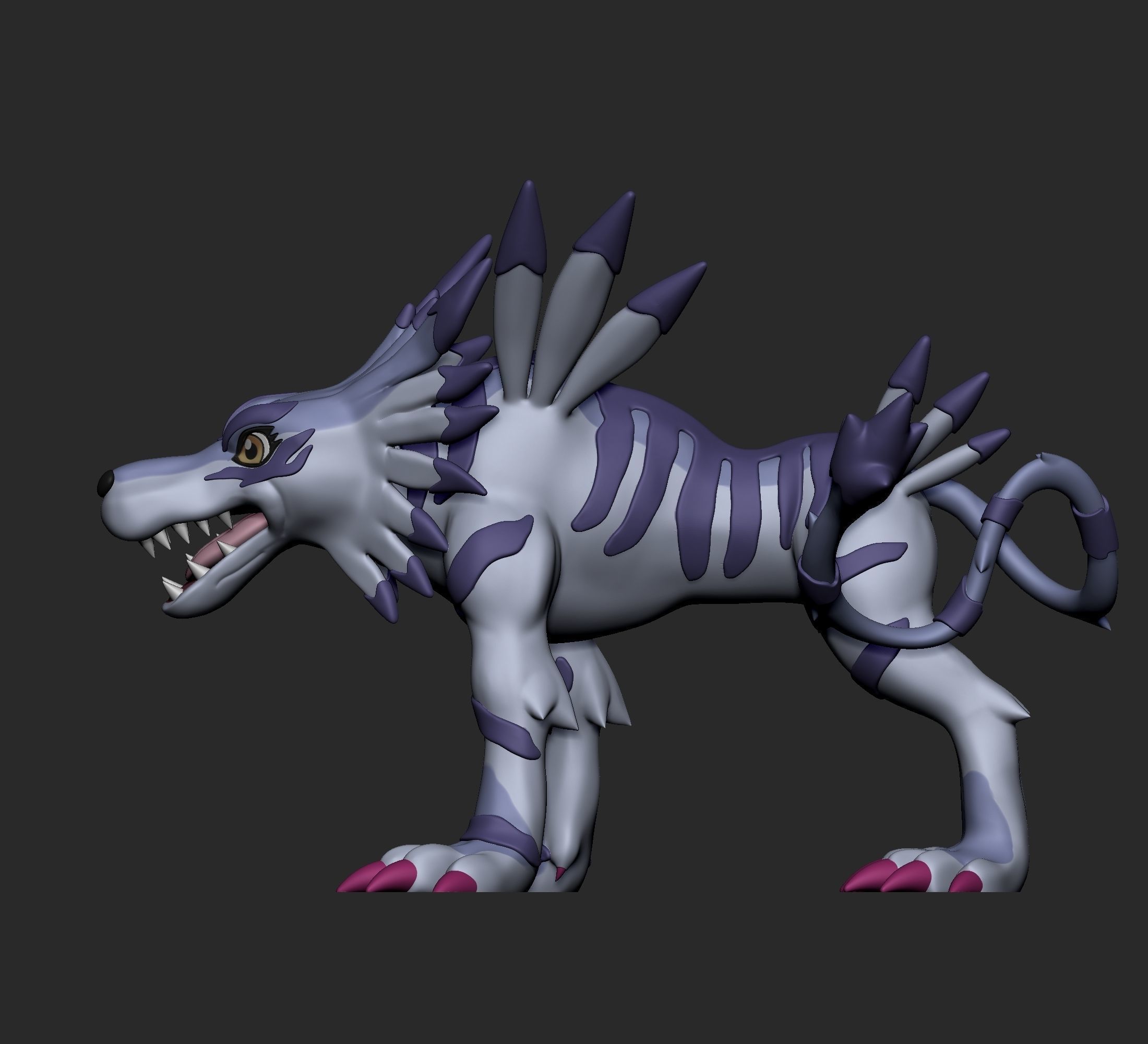 Digimon - Gabumon Evolution Line 3D print model_9