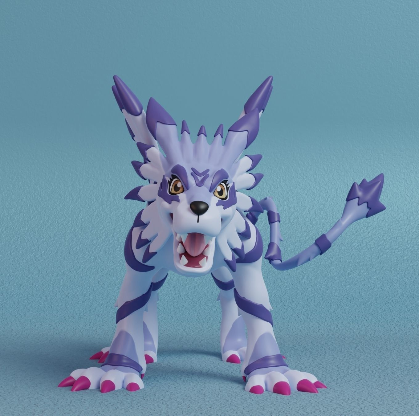 Digimon - Gabumon Evolution Line 3D print model_7
