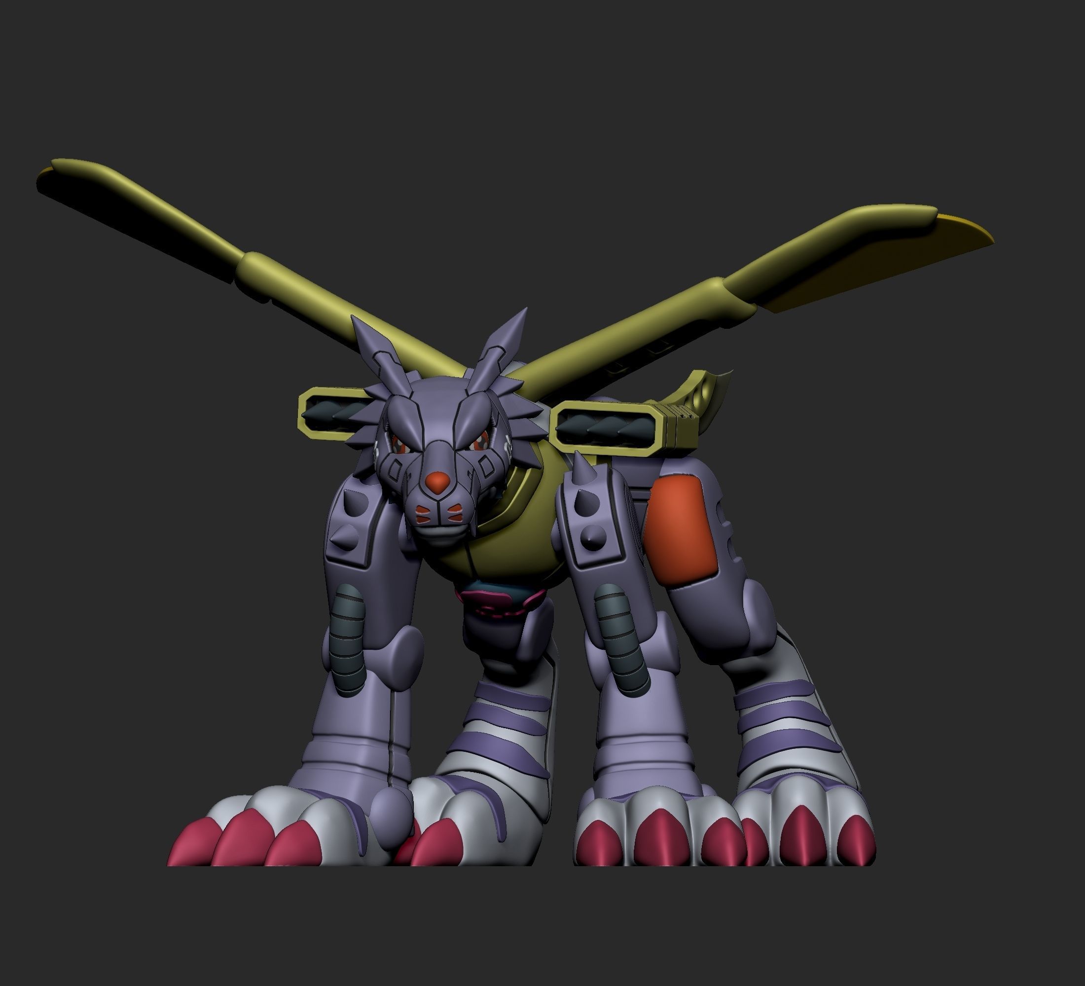 Digimon - Gabumon Evolution Line 3D print model_14