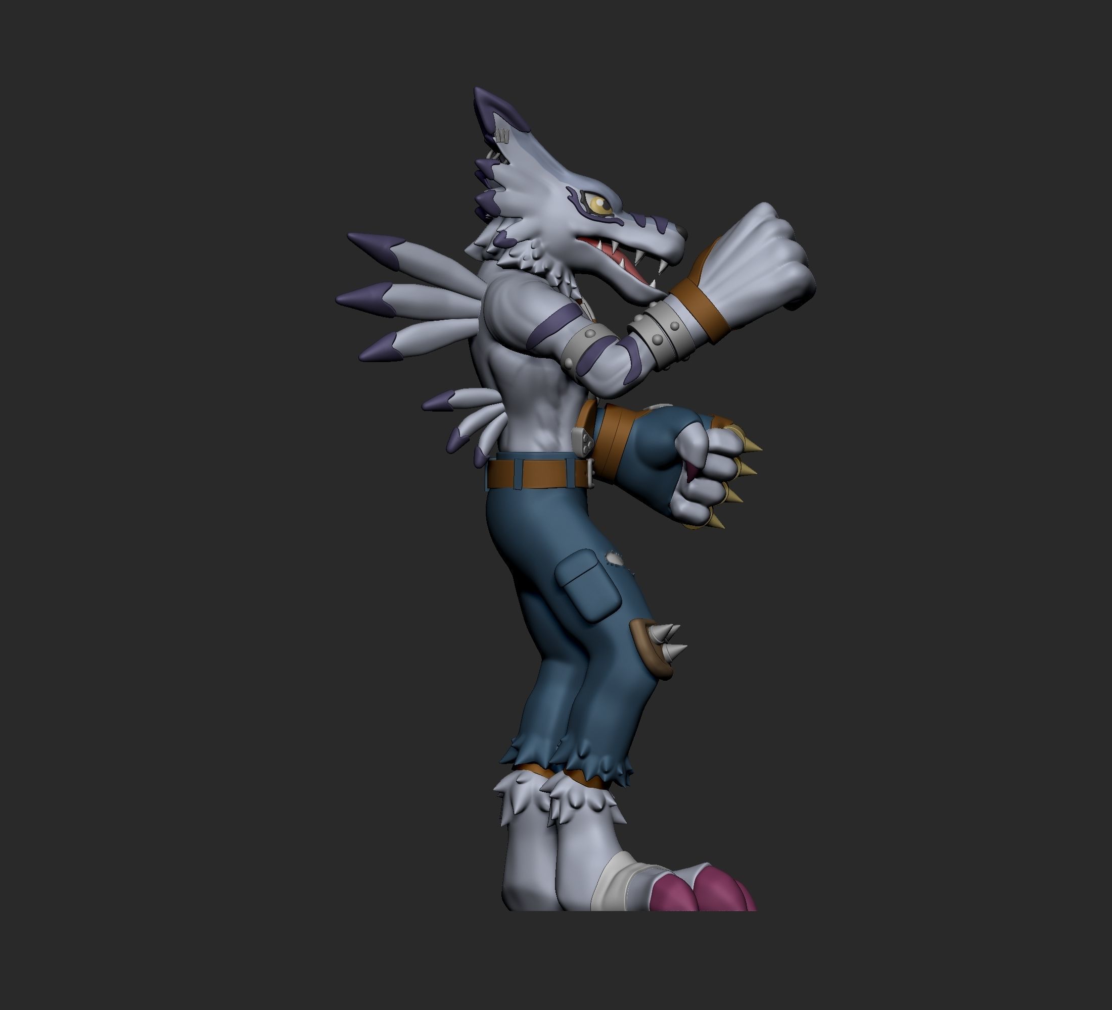 Digimon - Gabumon Evolution Line 3D print model_33