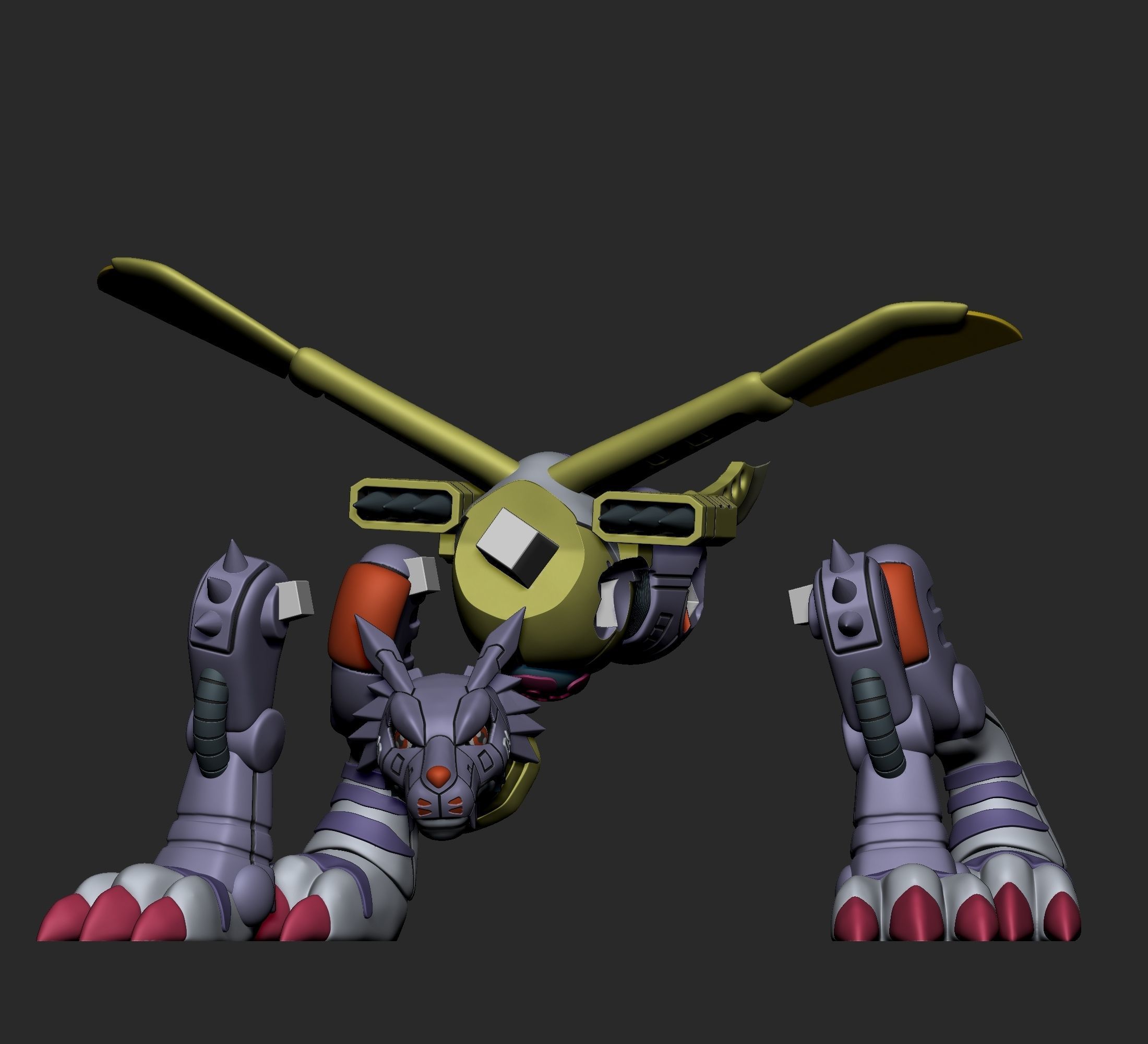 Digimon - Gabumon Evolution Line 3D print model_18