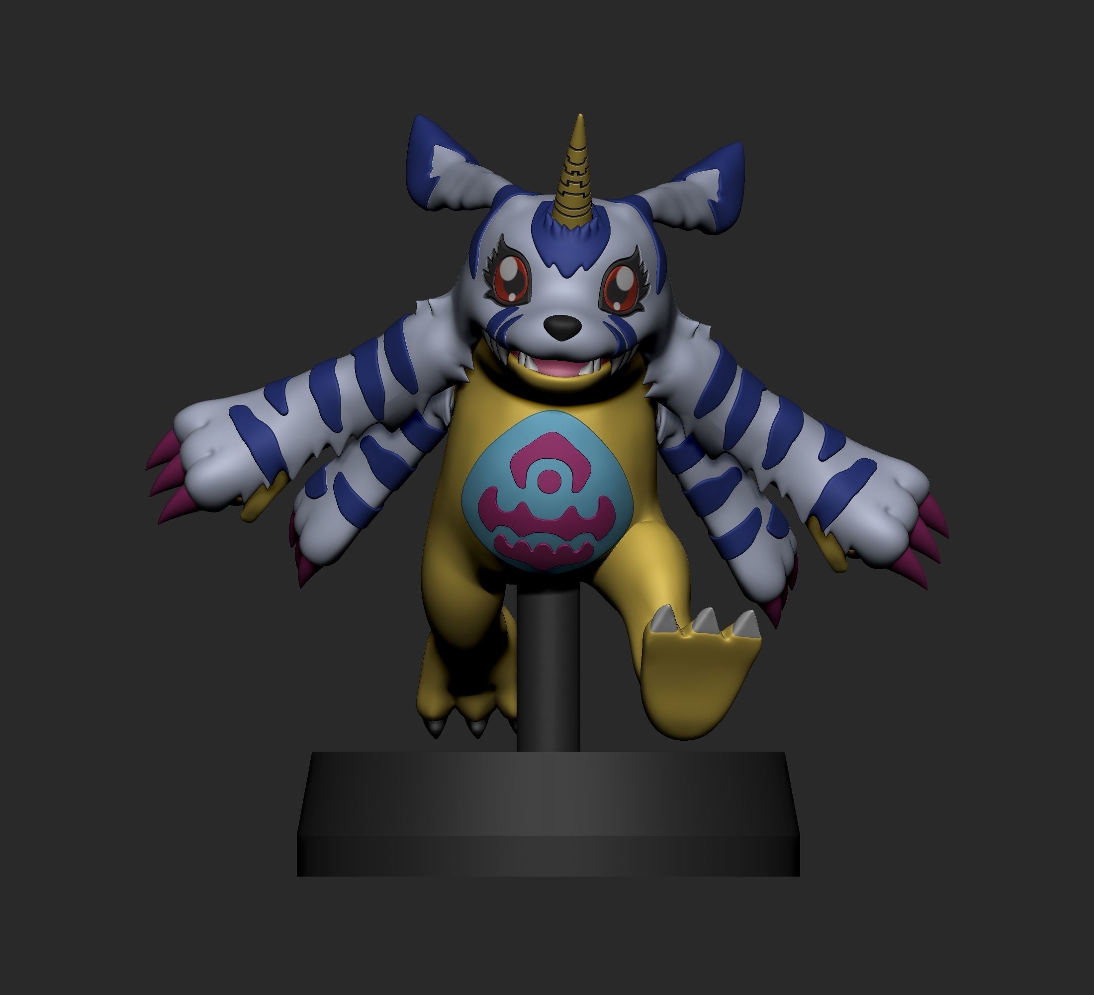 Digimon - Gabumon Evolution Line 3D print model_4