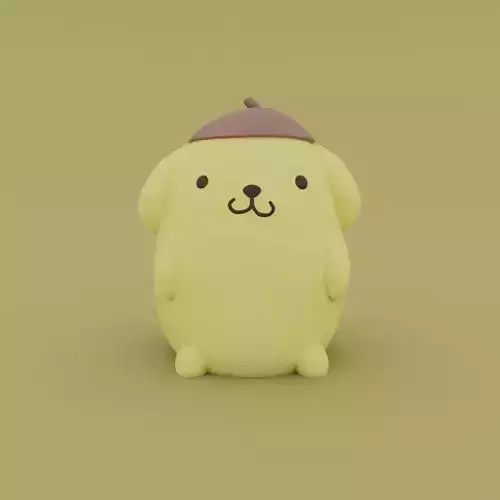 Pompompurin - Sanrio 3D print model