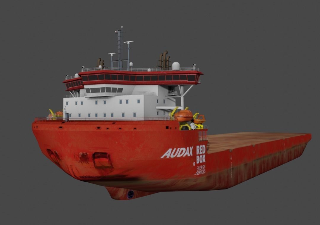 Heavy Load Carrier Audax Low-poly 3D model_1