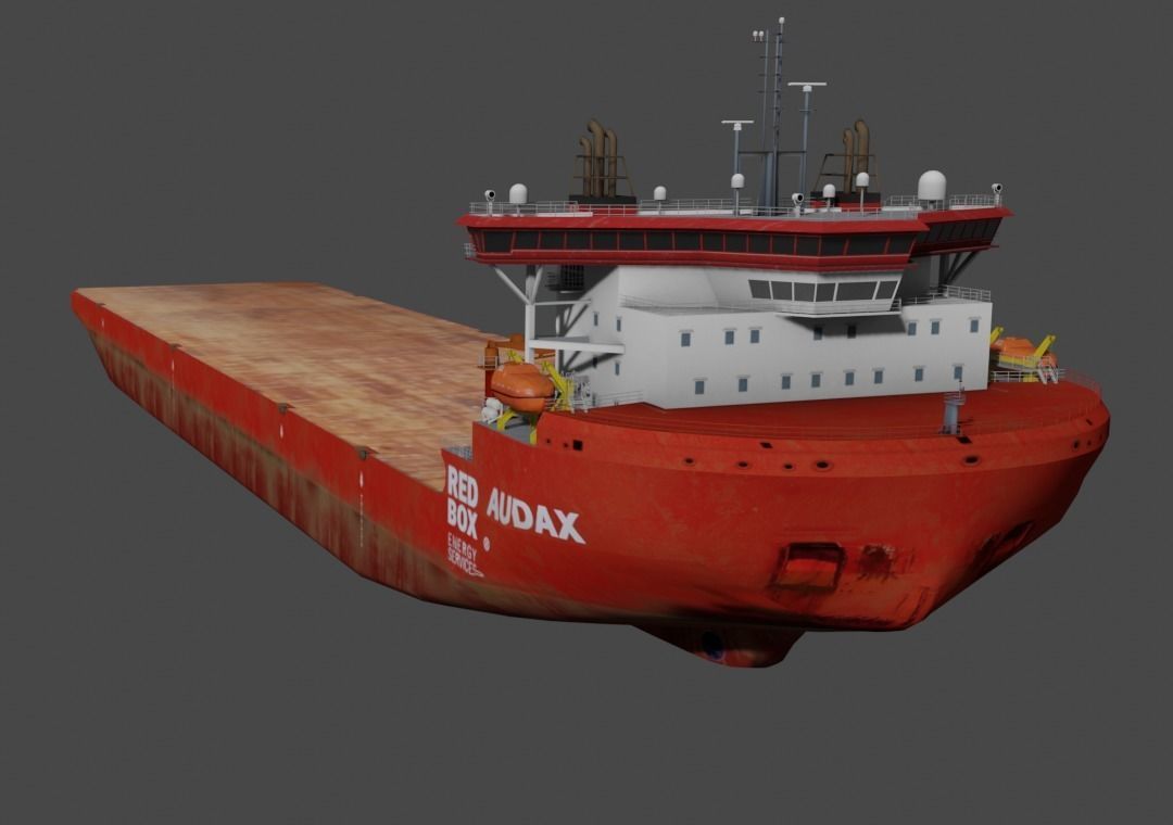 Heavy Load Carrier Audax Low-poly 3D model_9