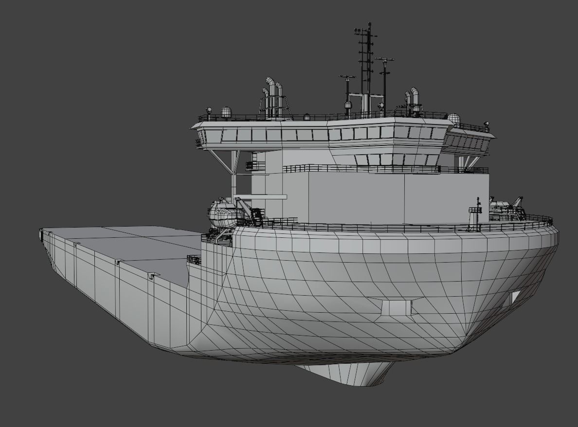 Heavy Load Carrier Audax Low-poly 3D model_6