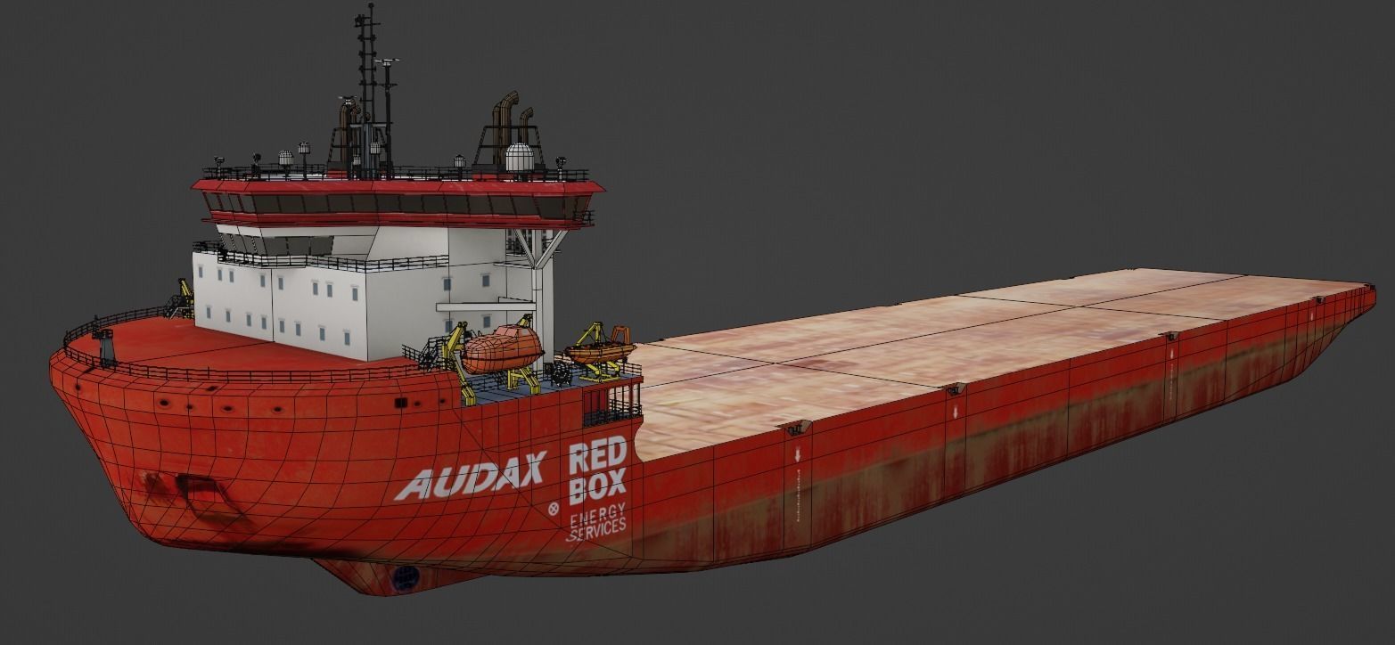 Heavy Load Carrier Audax Low-poly 3D model_3