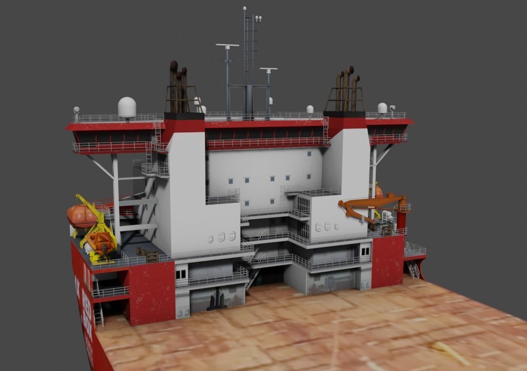 Heavy Load Carrier Audax Low-poly 3D model_13