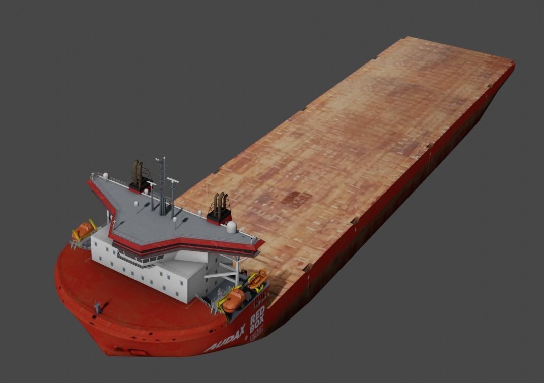 Heavy Load Carrier Audax Low-poly 3D model_2