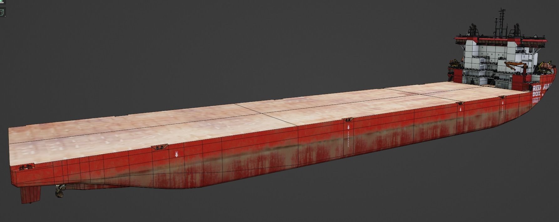 Heavy Load Carrier Audax Low-poly 3D model_4