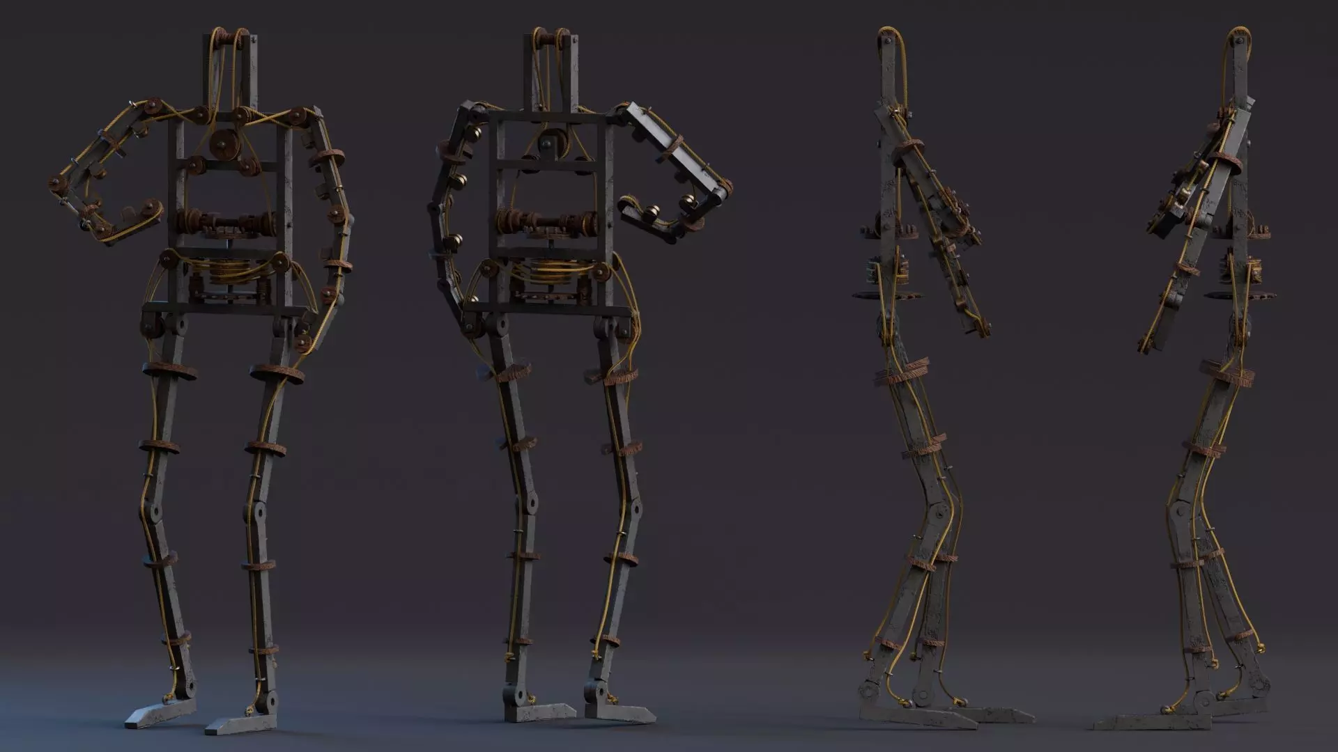 Da Vinci Inventions - Leonardo Robot Low-poly 3D model_0