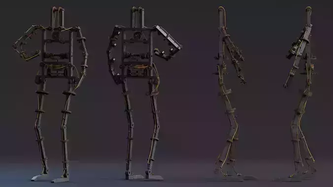 Da Vinci Inventions - Leonardo Robot Low-poly 3D model
