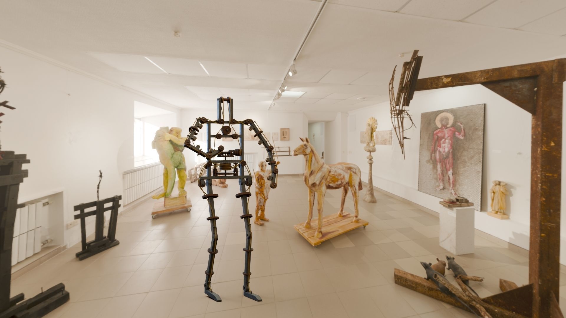 Da Vinci Inventions - Leonardo Robot Low-poly 3D model_15