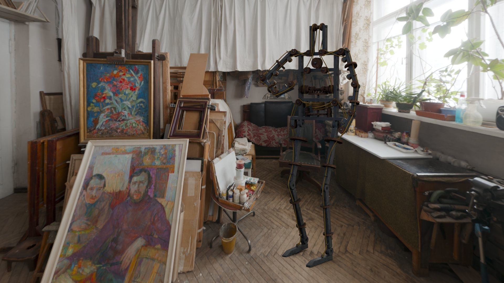 Da Vinci Inventions - Leonardo Robot Low-poly 3D model_17