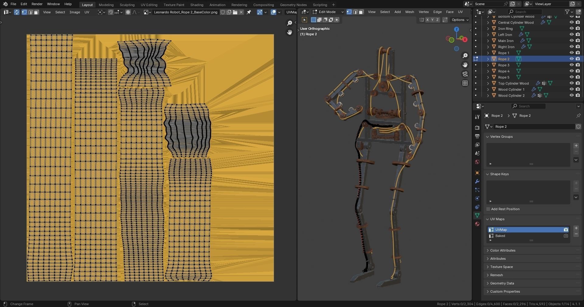 Da Vinci Inventions - Leonardo Robot Low-poly 3D model_7