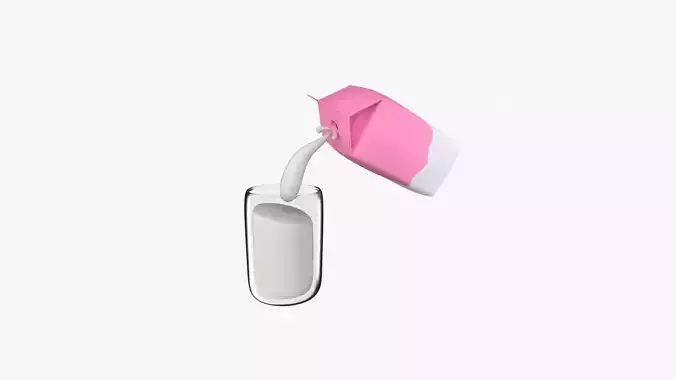 Milk 3d Illustration