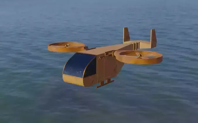 Aircraft 3D model- Rigged