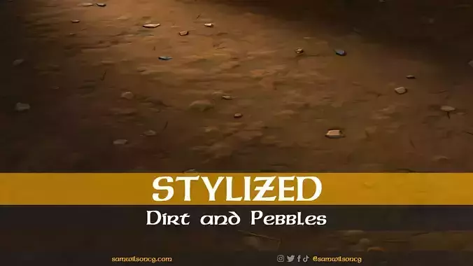 Stylized Material Texture - Dirt and Pebbles - Tiling