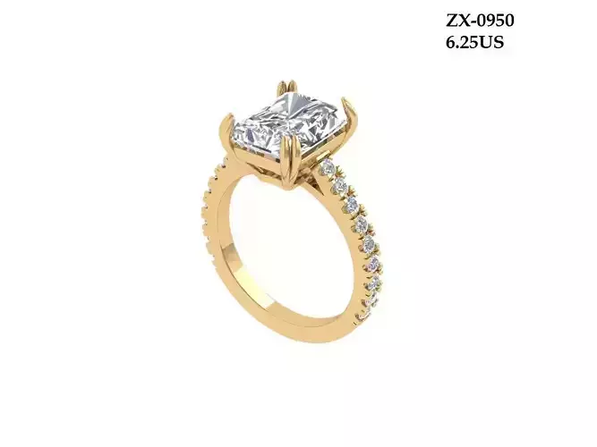 Radiant Art Deco Ring