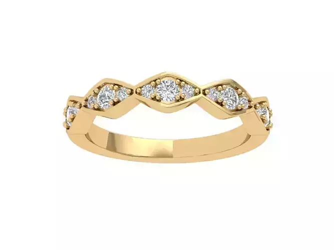 Solitaire Wedding Band