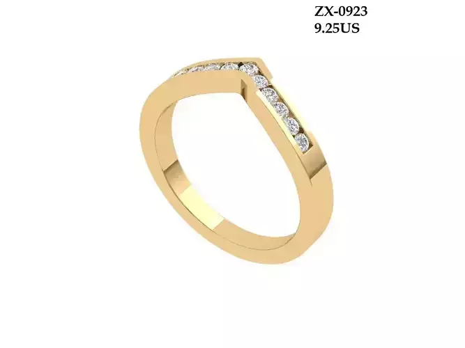  Solitaire Wedding Band