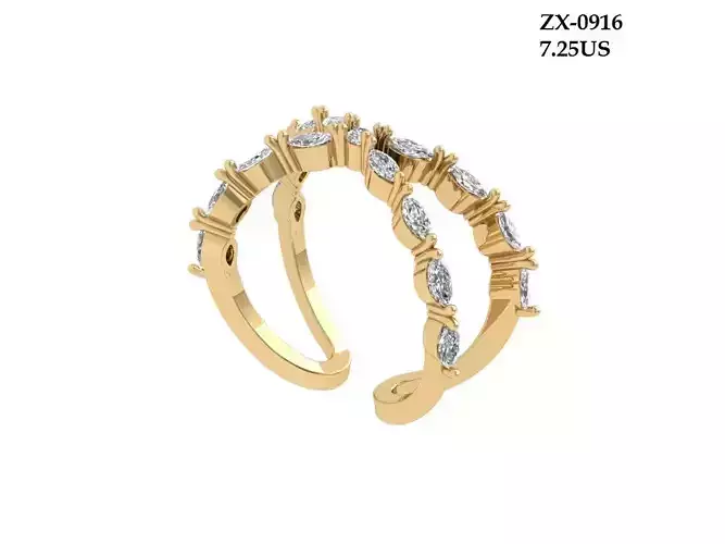 Solitaire Wedding Band