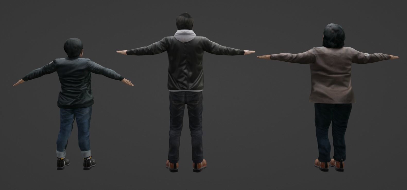 Human Character Low-poly 3D model_3