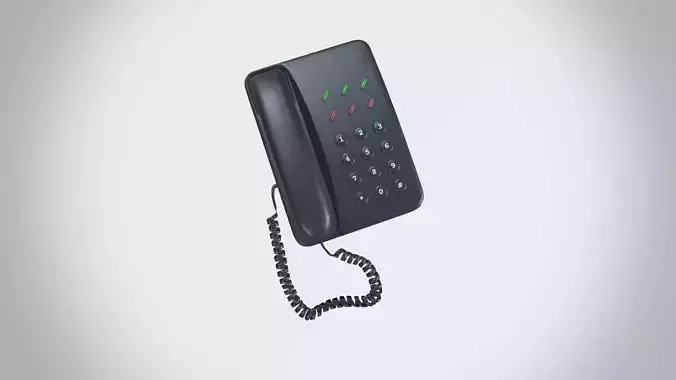 Telephone Low-poly 3D model