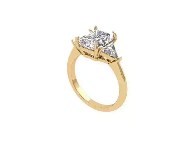 Radiant Solitaire Ring