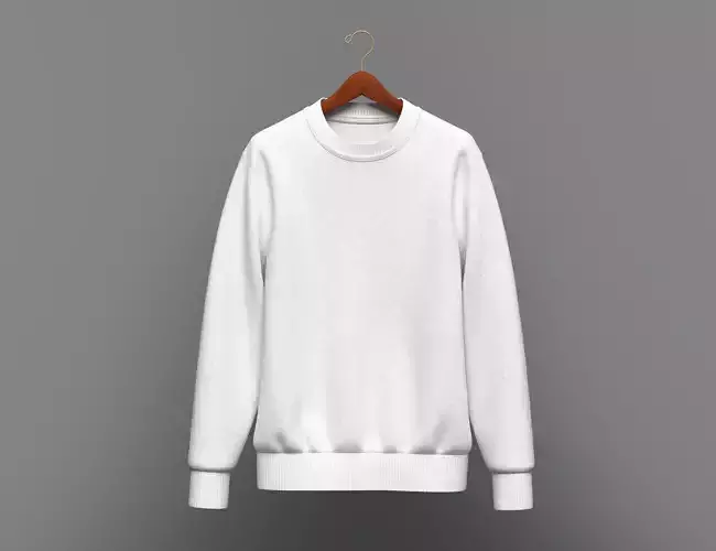 Mens Sweatshirt  Hanged 3D Model