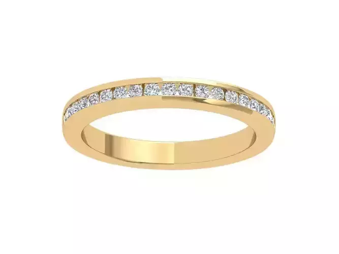 Solitaire Wedding Band