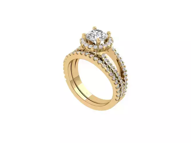 Solitair Ring Bridal Set