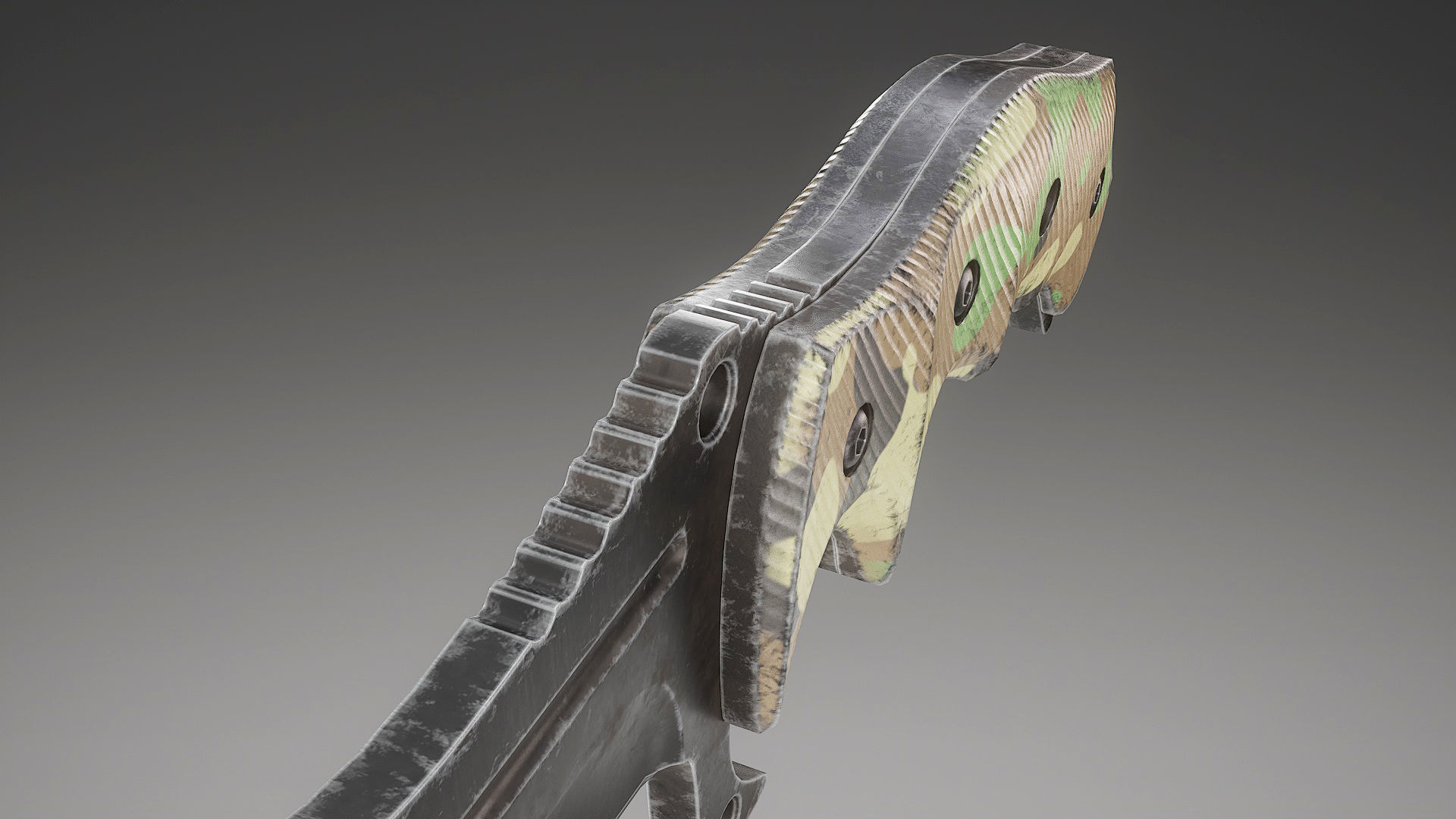 Tactical Combat Knife V4 Low-poly 3D model_11