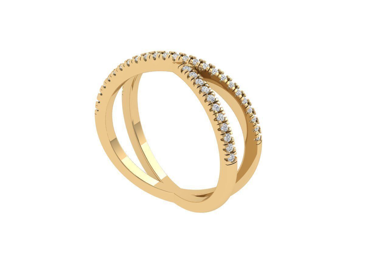 Solitaire Engagement Ring 3D print model_1