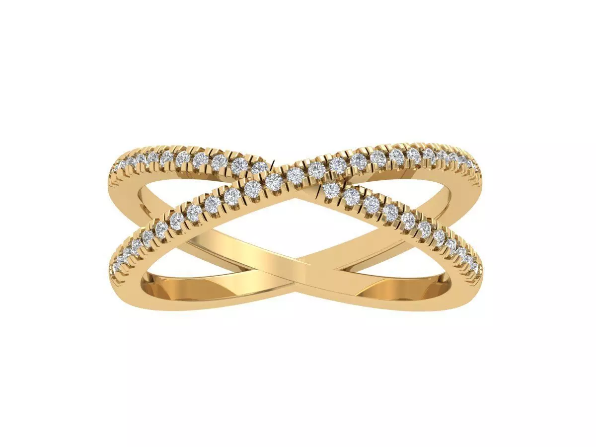 Solitaire Engagement Ring 3D print model_0