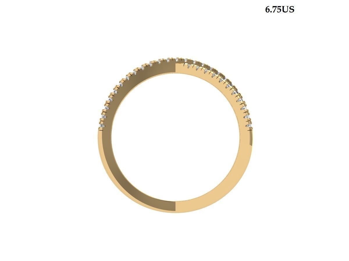 Solitaire Engagement Ring 3D print model_3