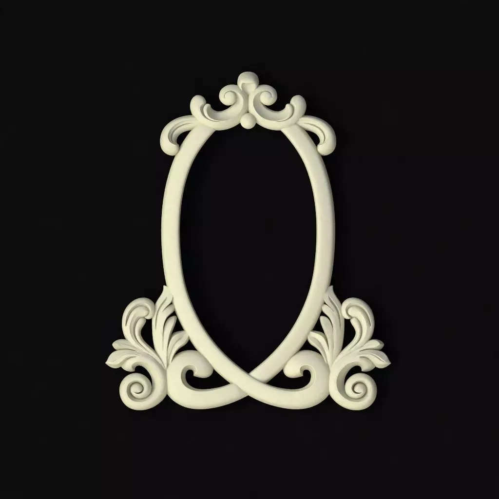 Central decor ornament for furniture 3D model