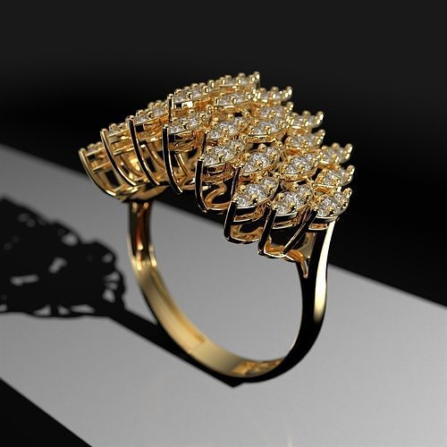 WEDDING RING LUXURY  3D print model