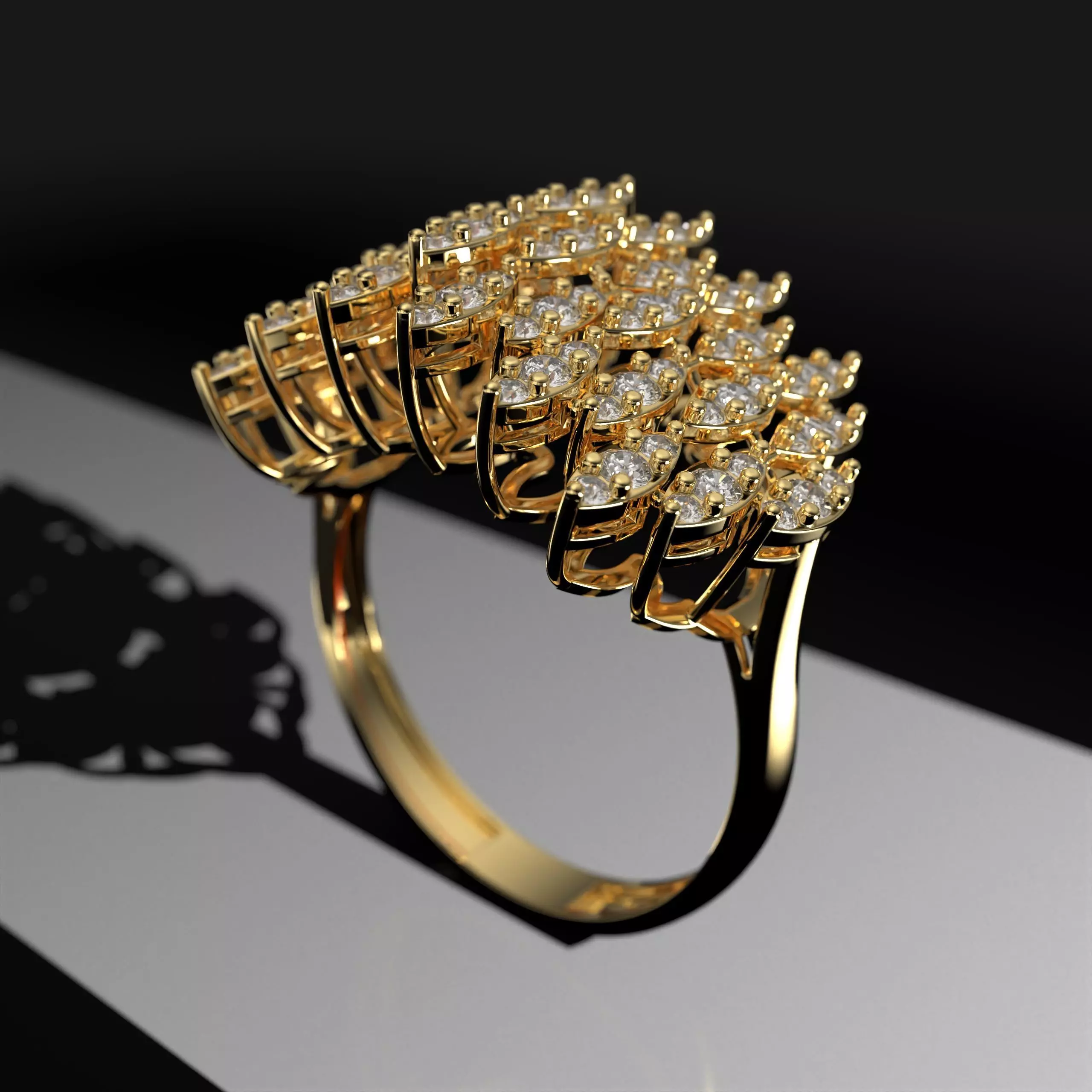 WEDDING RING LUXURY  3D print model_0