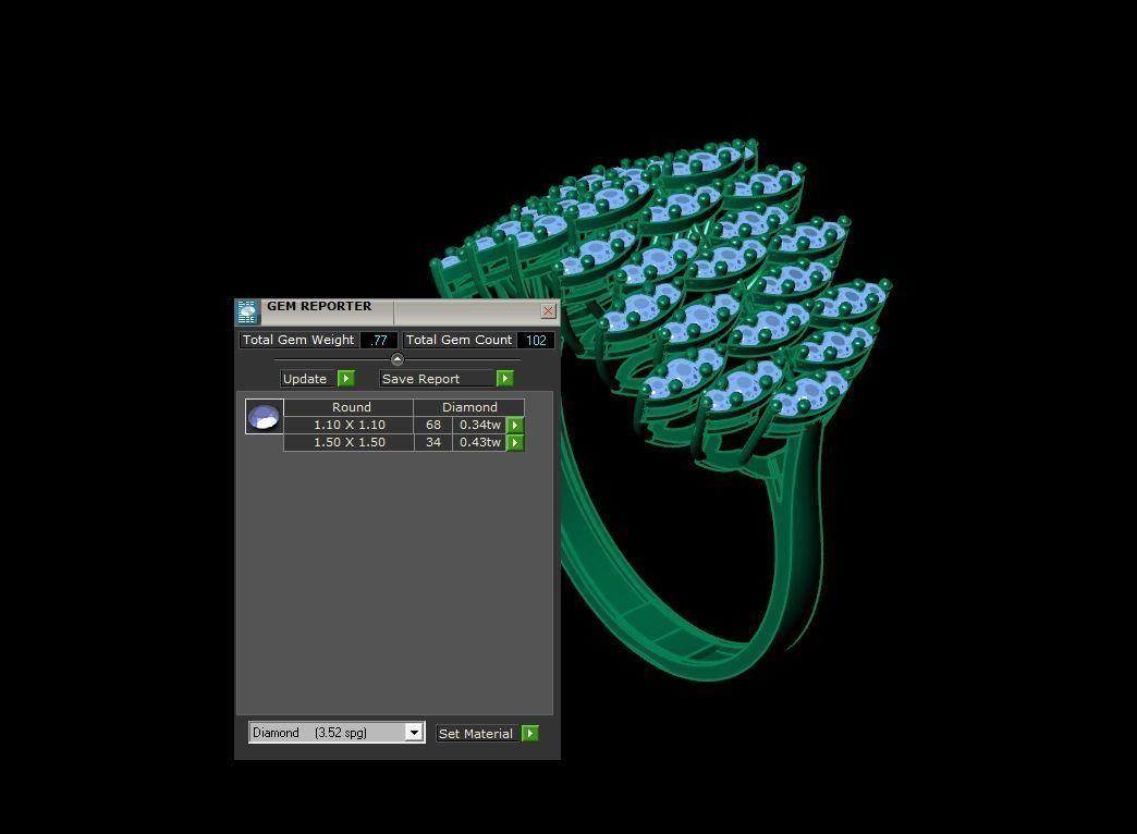 WEDDING RING LUXURY  3D print model_10