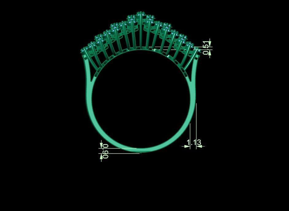 WEDDING RING LUXURY  3D print model_5