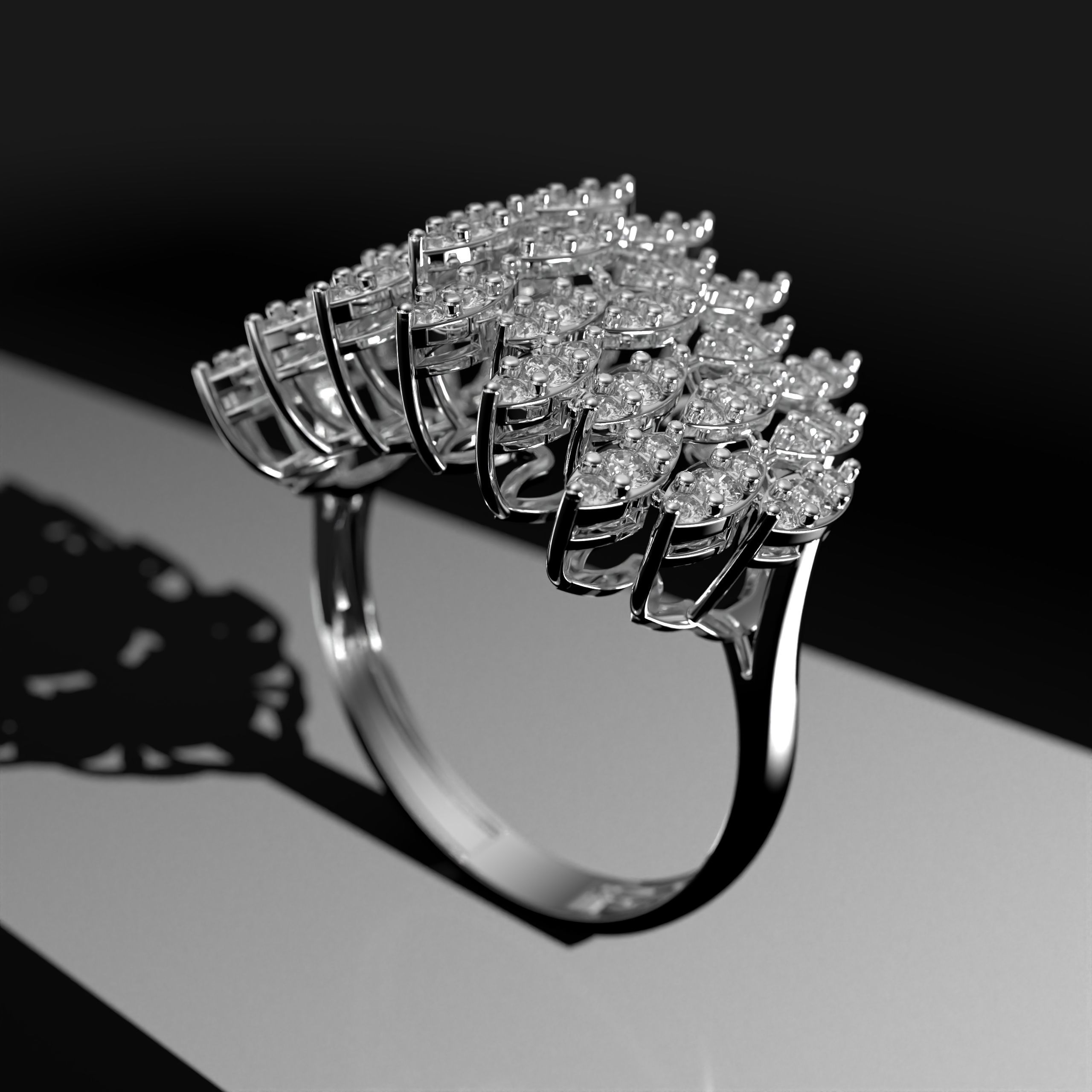 WEDDING RING LUXURY  3D print model_1
