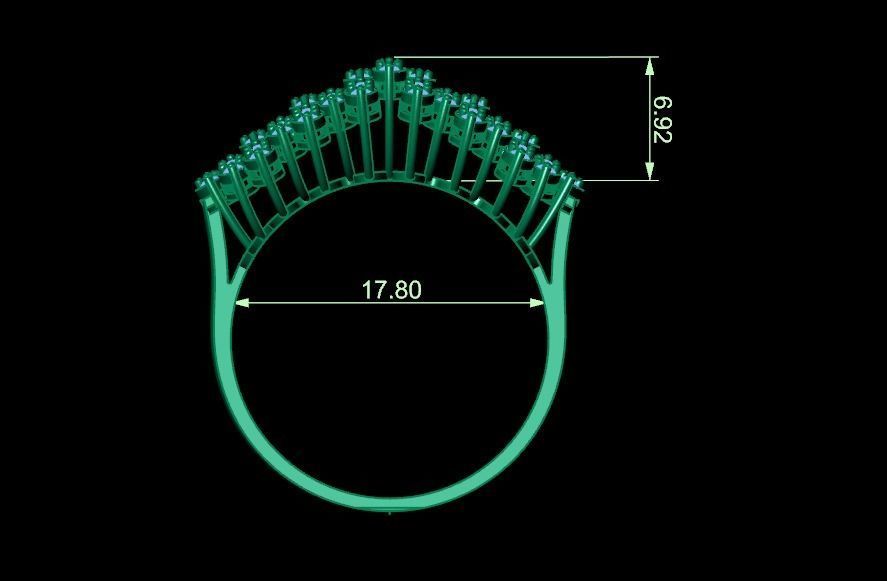 WEDDING RING LUXURY  3D print model_4